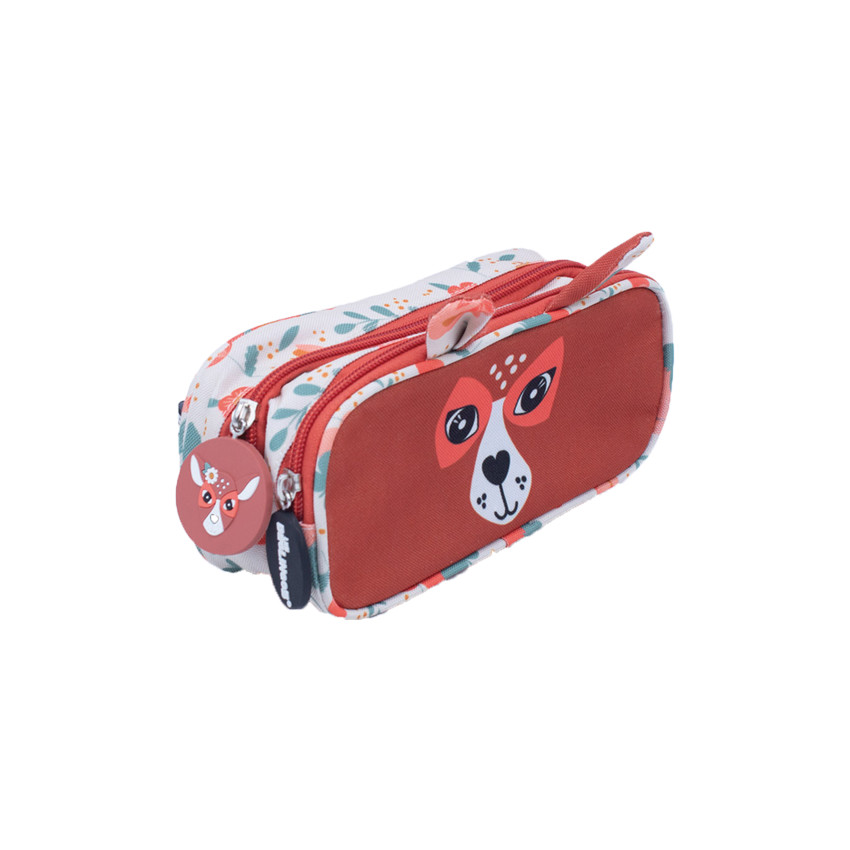Trousse scolaire 2 compartiments - Mélimélos la biche