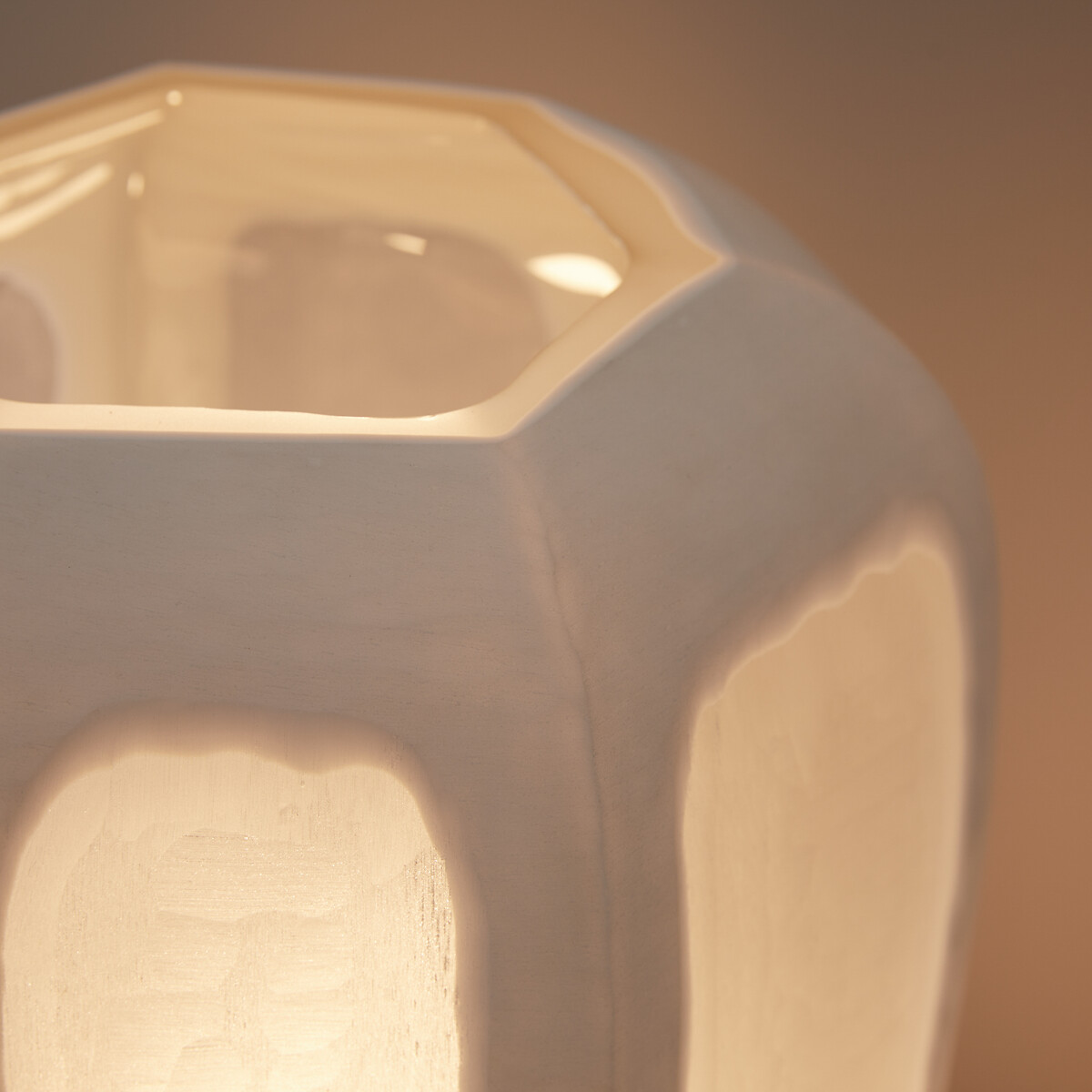 AM.PM<br>Luminária hexagonal em vidro fosco e opaco, Halkide
