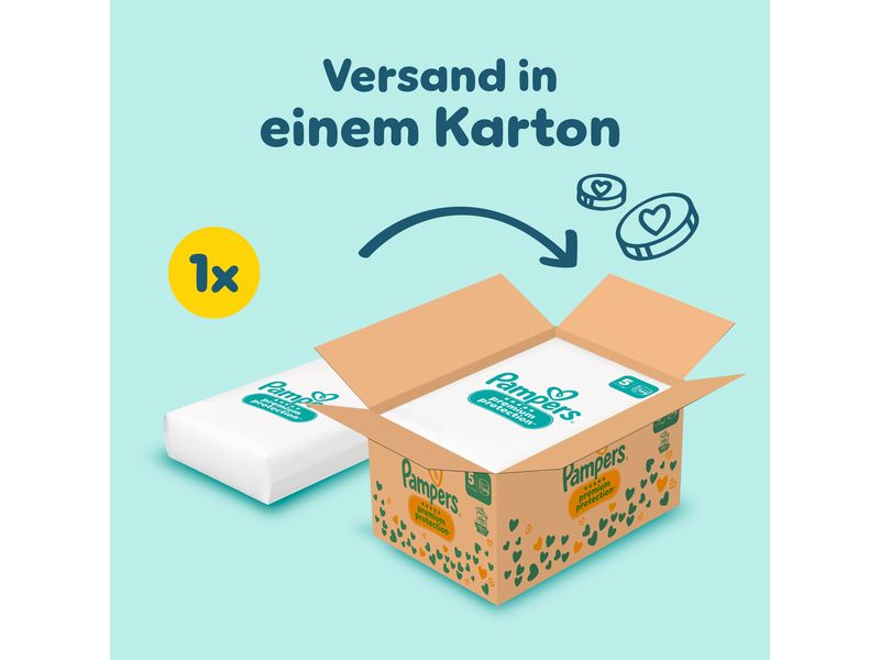 Pampers Windeln Premium Protection Pants Junior Grösse 5 Monatsbox 11-17 kg, 144 Stück