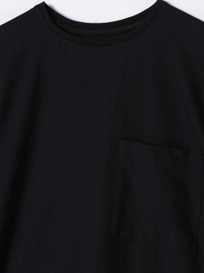 Camiseta rústica bicolor - Preta