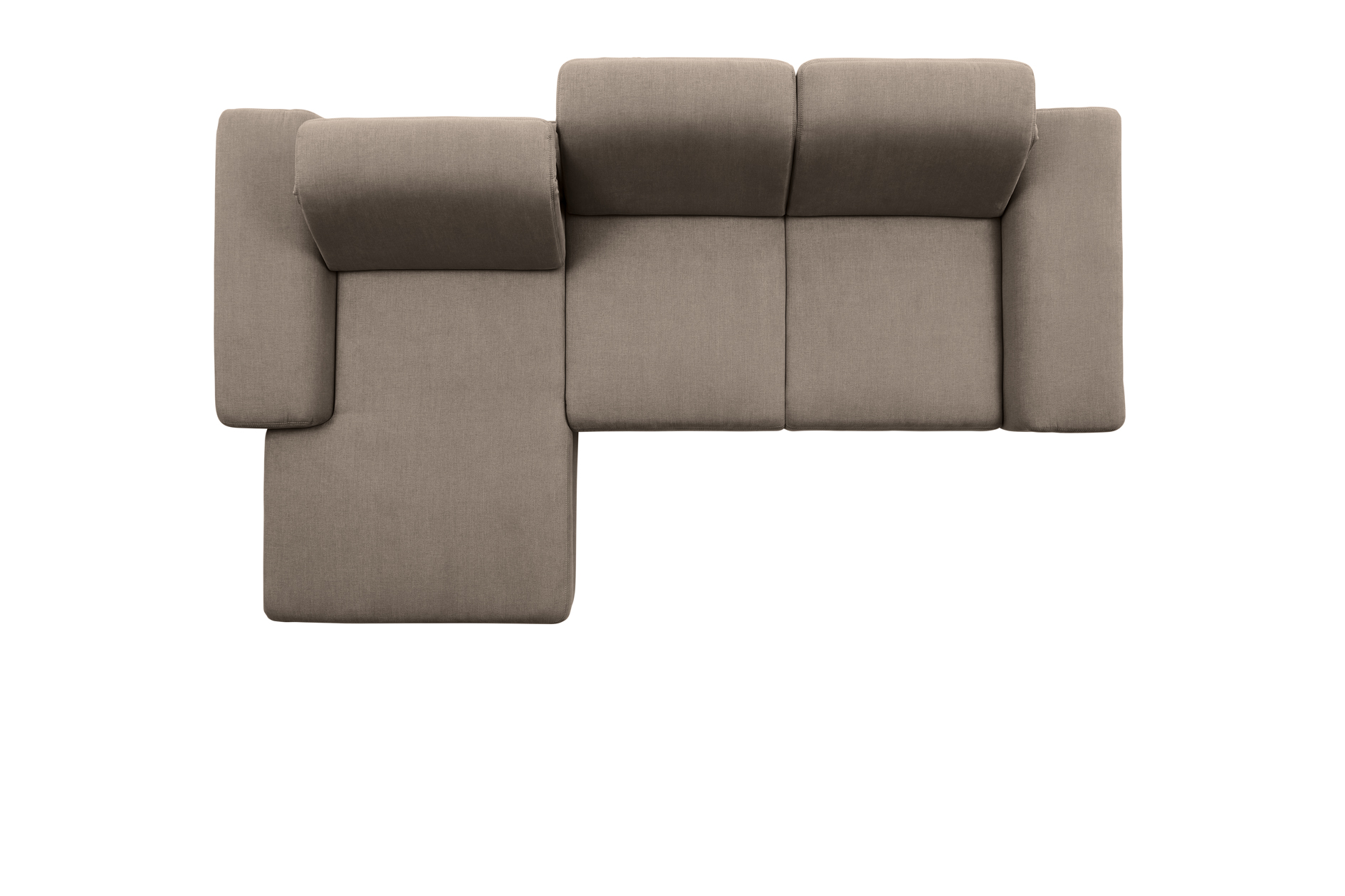 polsterpower Boxspringsofa - Miro mandel - Basismodell - Recamiere rechts