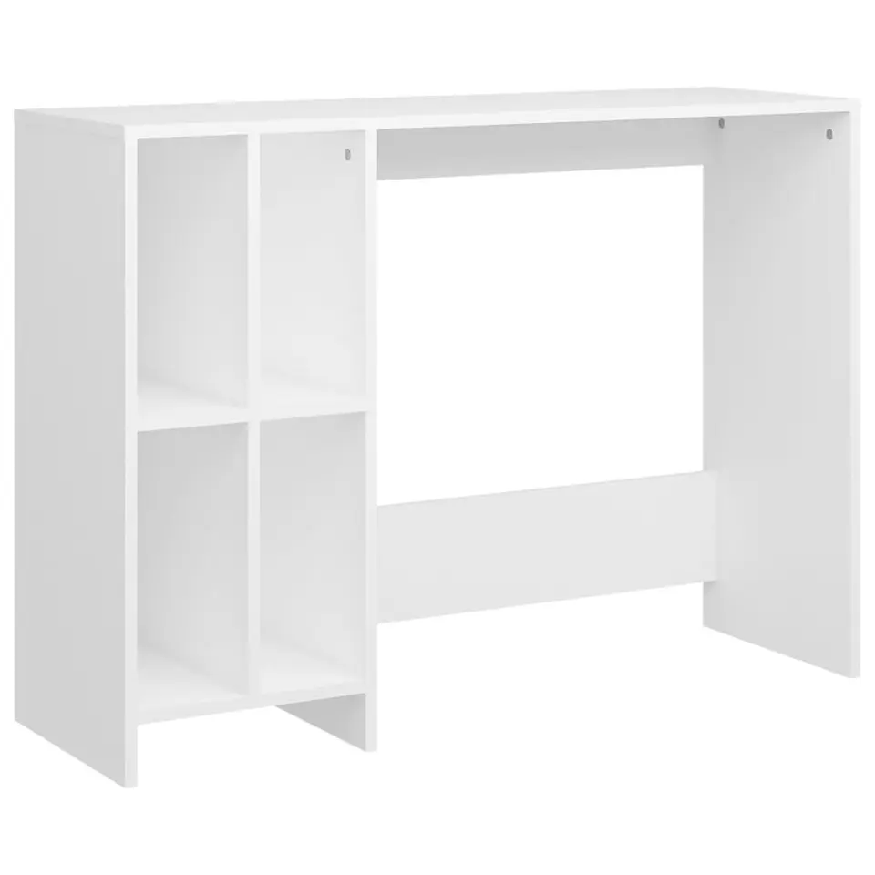 vidaXL - Bureau - Wit - Bewerkt hout