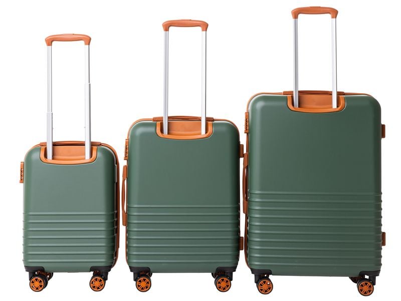 FTM Reisekofferset Explorer, 3-teilig, Grün Drei Trolleys unterschiedlicher Grösse