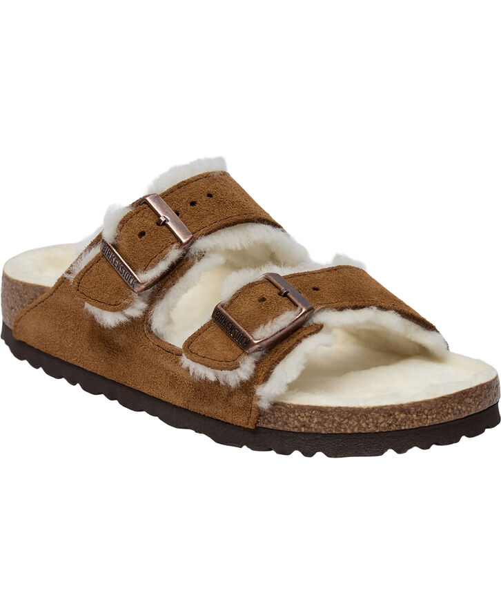 Birkenstock Arizona Shearling LEVE Mink LAF Braun