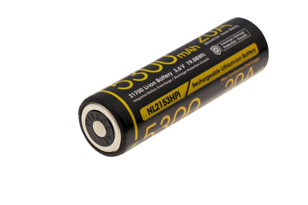 Nitecore NL2153HPi High Drain oplaadbare 21700 Li-ion accu, 5300 mAh