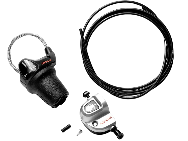Shimano Nexus 3 Drejegreb inkl. Klikboks, Langt Greb
