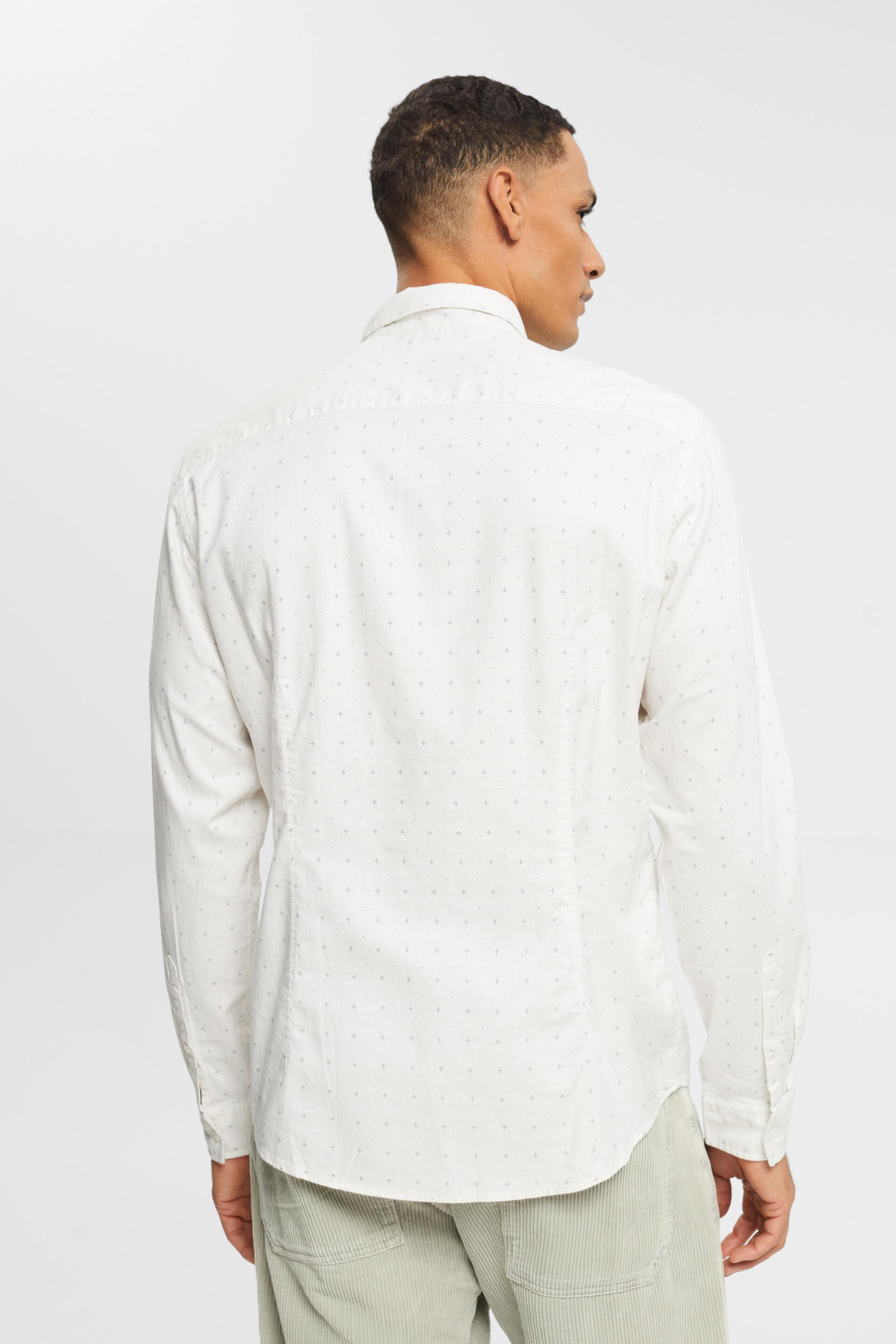 Chemise à col boutonné ornée d’un mini-imprimé