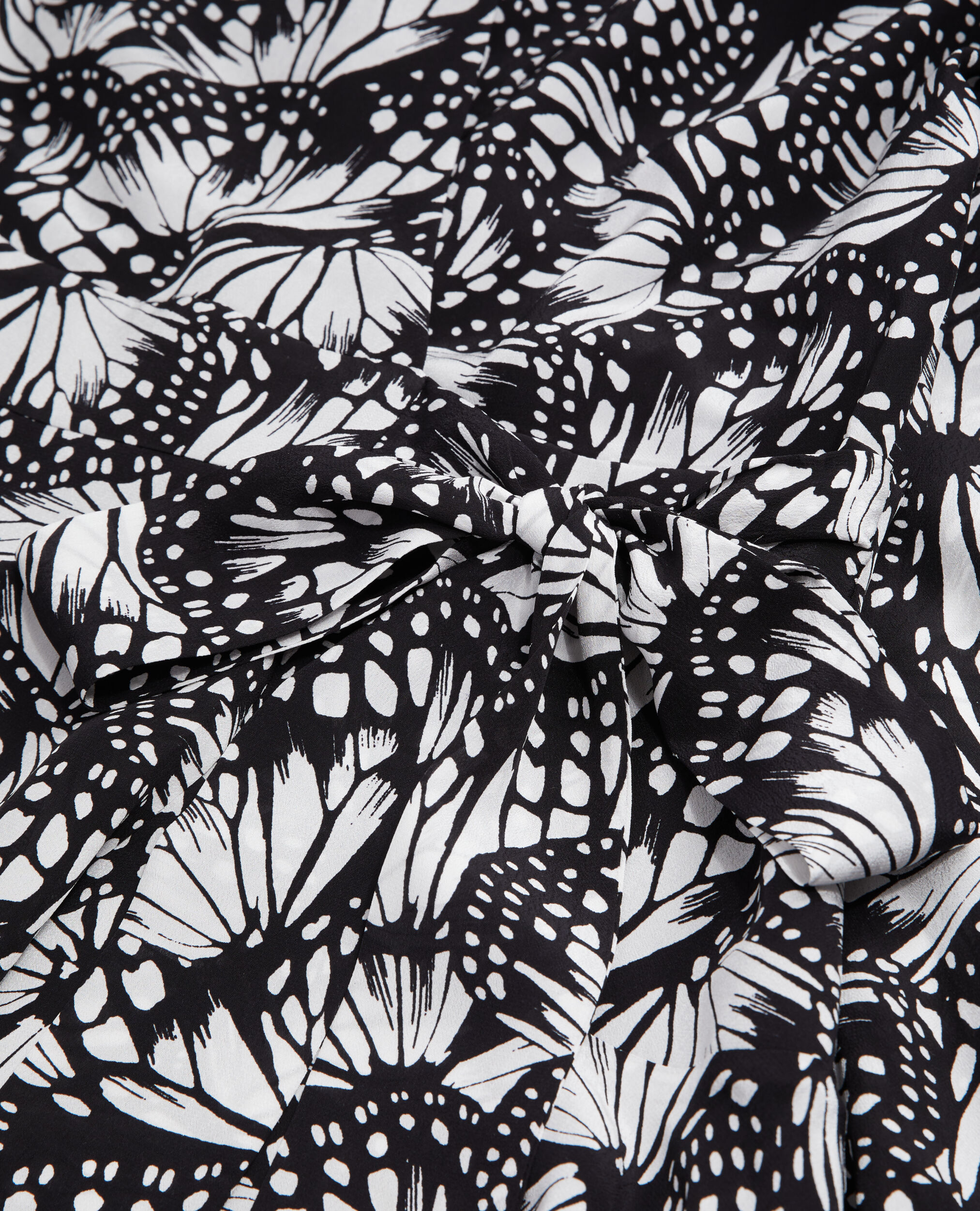 Robe portefeuille courte imprimée
