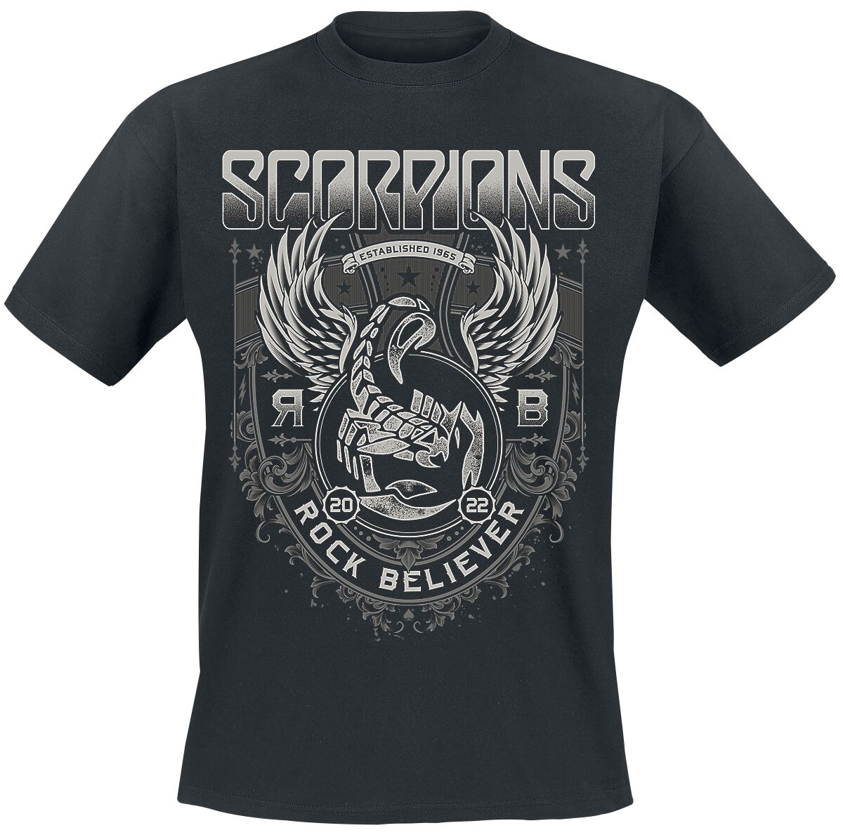 Rock Believer Ornaments | Scorpions T-Shirt Manches courtes