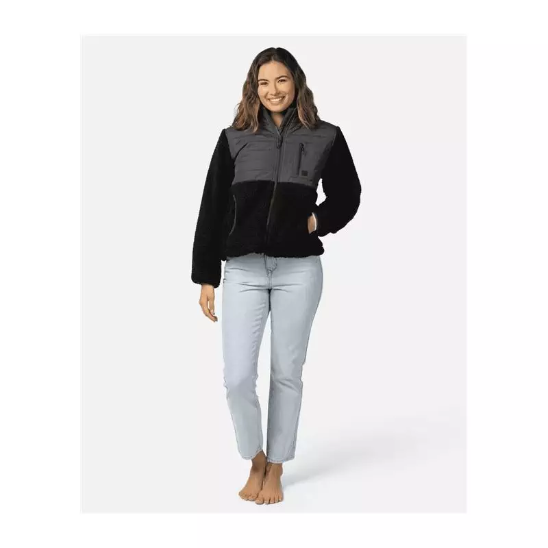 Veste femme RIPCURL Anti-Series Anoeta Fleece Zt Washed Black