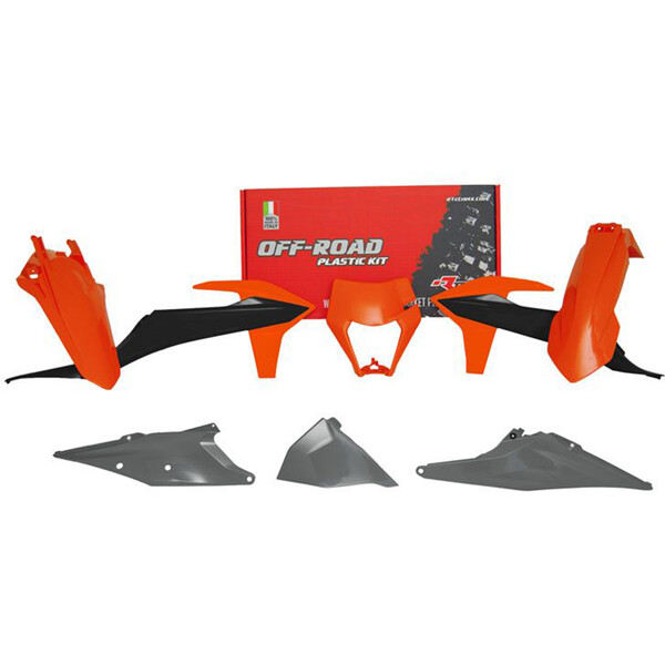 RTECHMX - Kit plastique KTM EXC/EXCF/XC-W/XCF-W (2020-2022) - RKITKTMOEM521 Orange / Gris