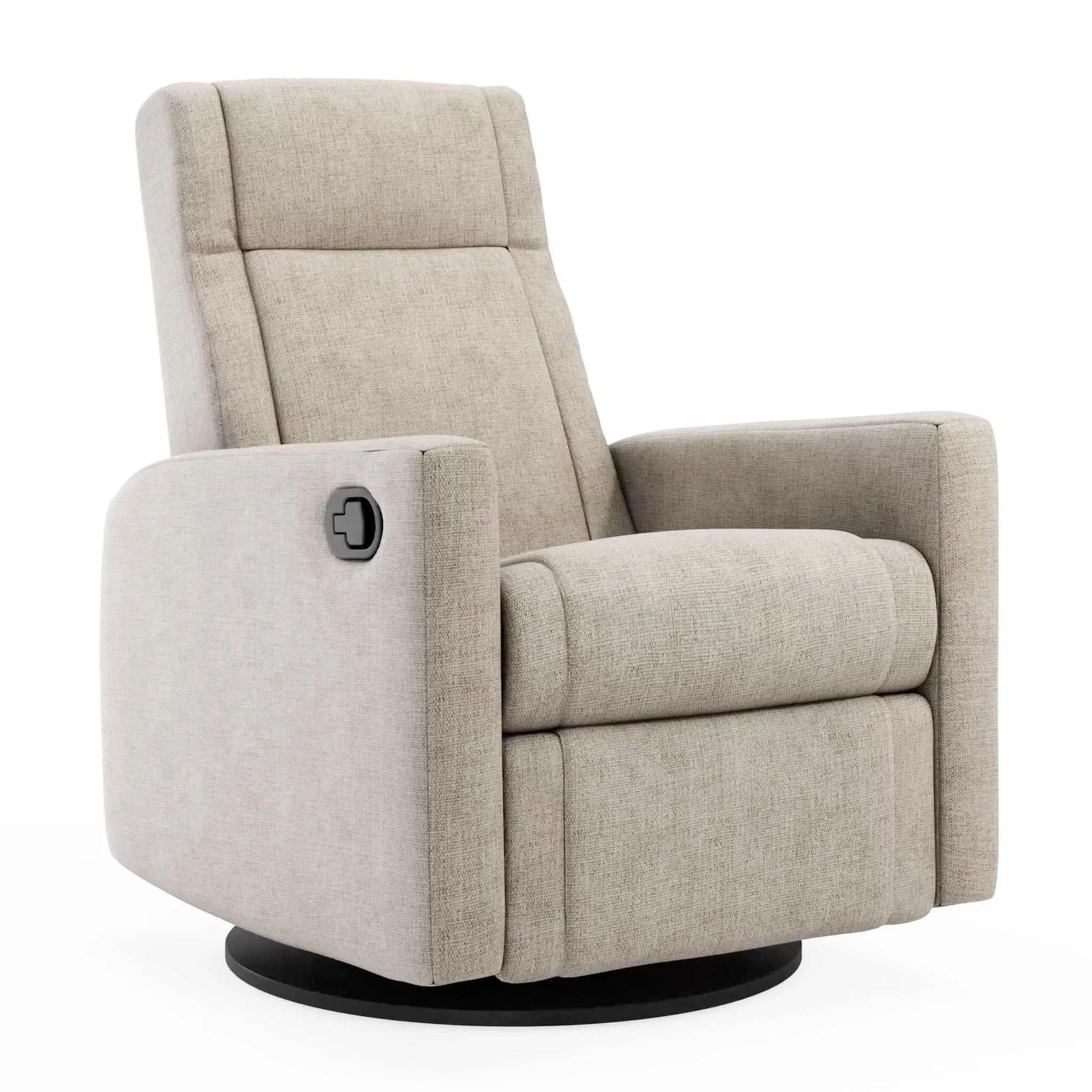 Jaymar BB Fauteuil Berçant et Pivotant Nelly - Breather Driftwood  Noir