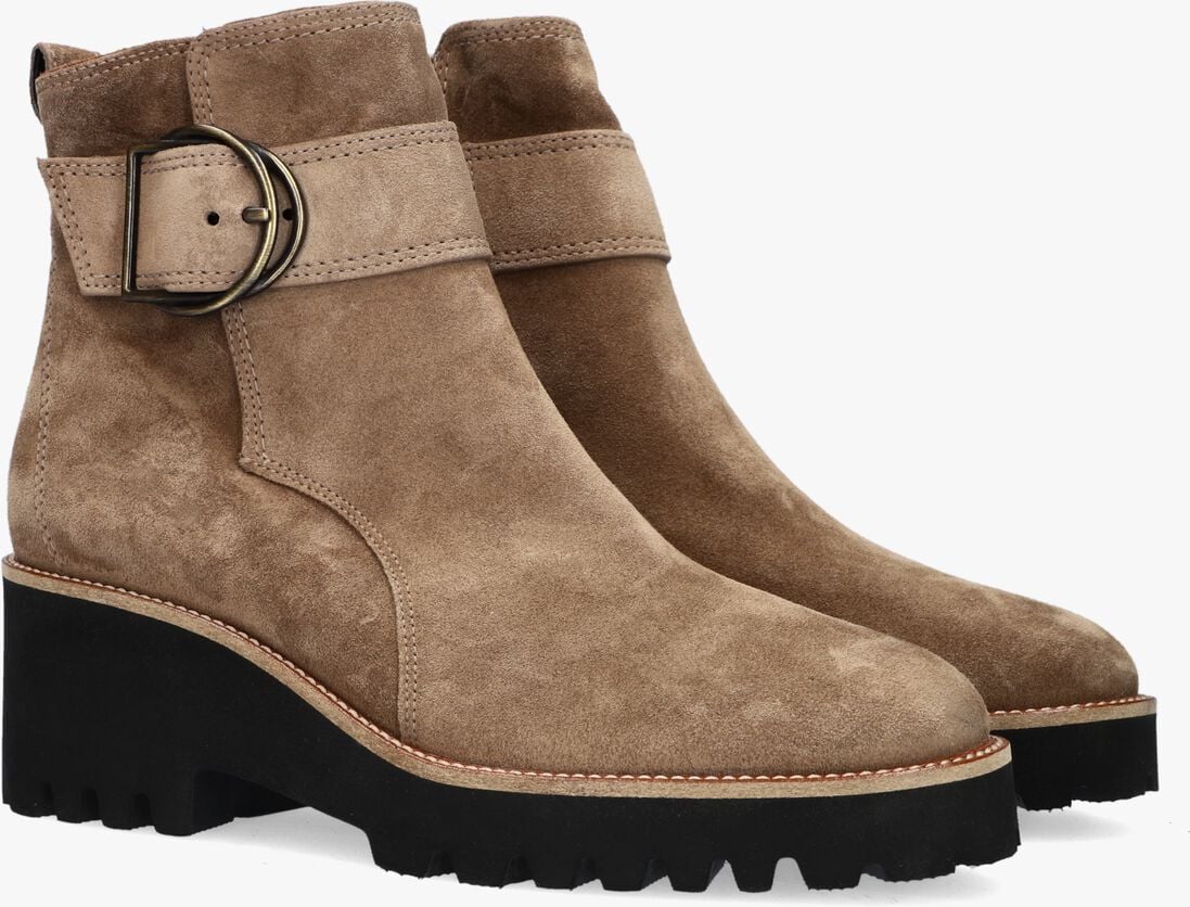 PAUL GREEN taupe paul green enkellaarsjes 9763