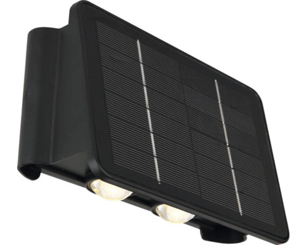 SOLCELLELAMPE GLOBO LIGHTING UP & DOWN SVART
