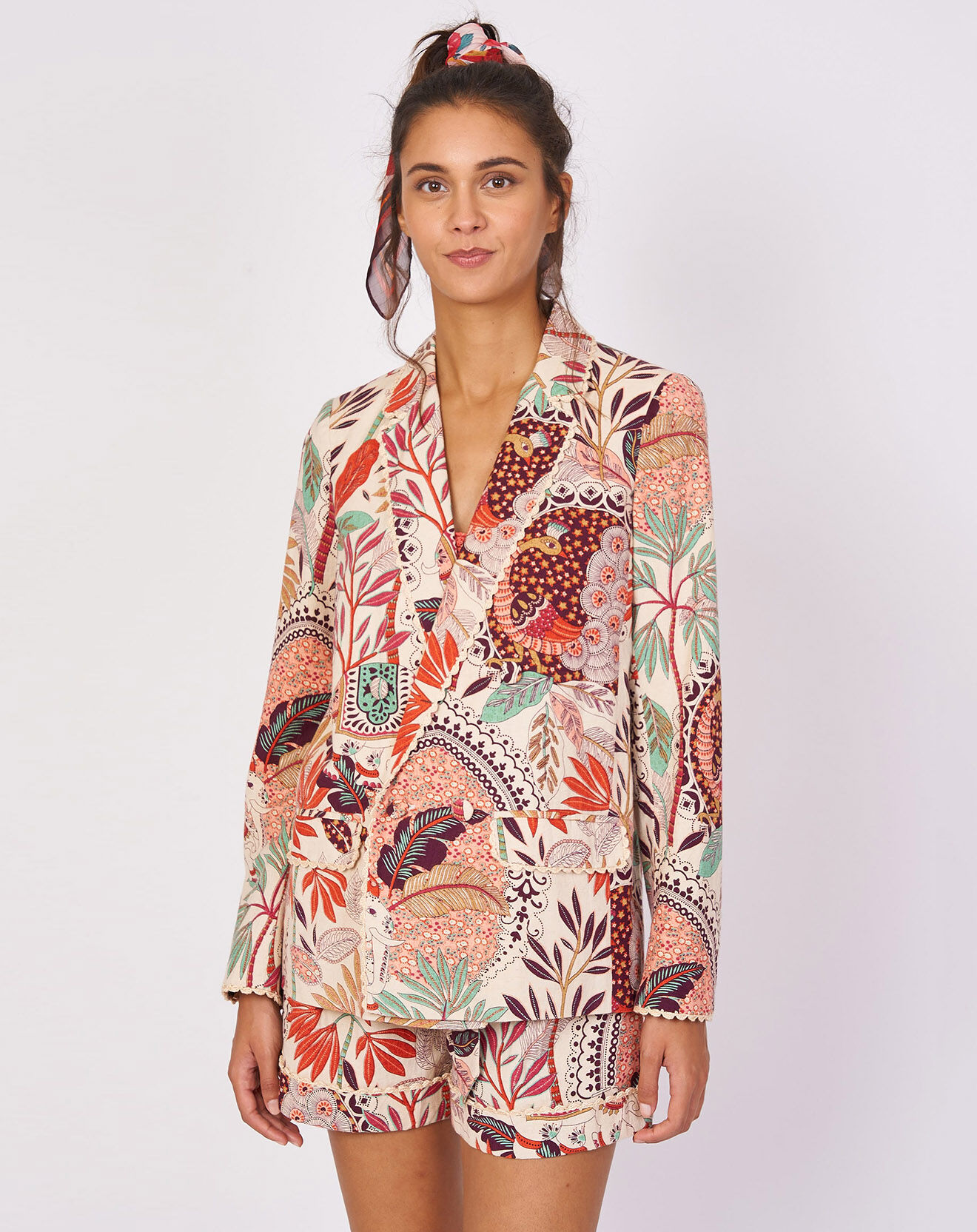 Derhy Veste imprimée Iguazu beige