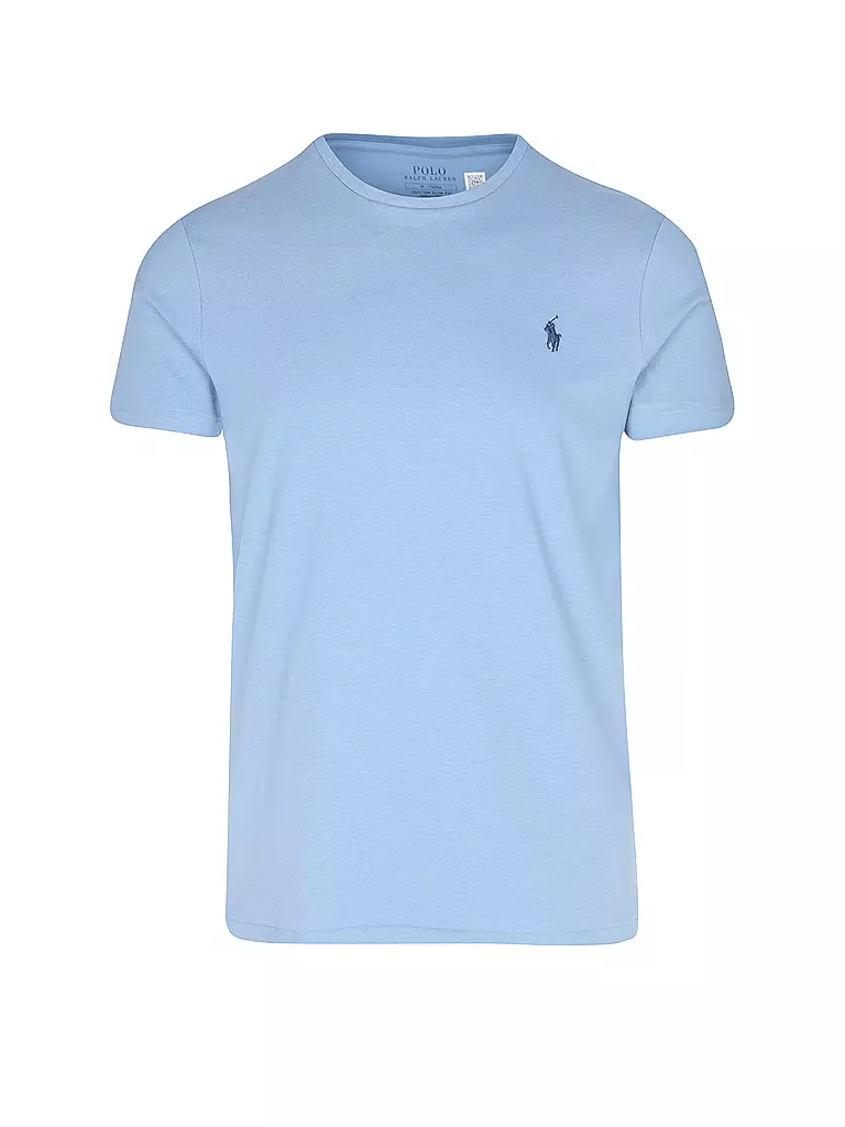 POLO RALPH LAUREN T Shirt Custom Slim Fit hellblau