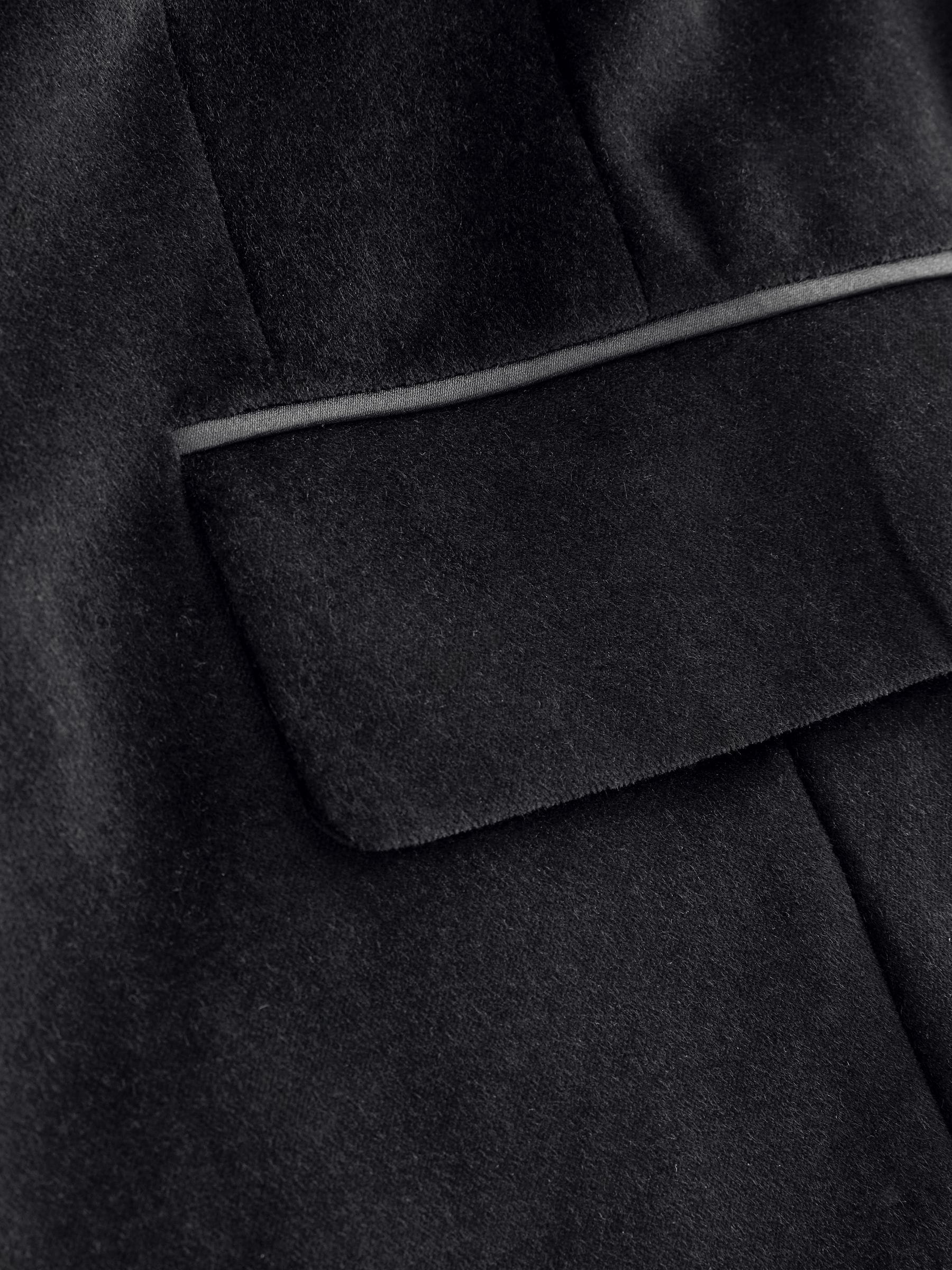 Zwart - Tabitha Simmons X Next katoenen fluwelen single breasted blazer