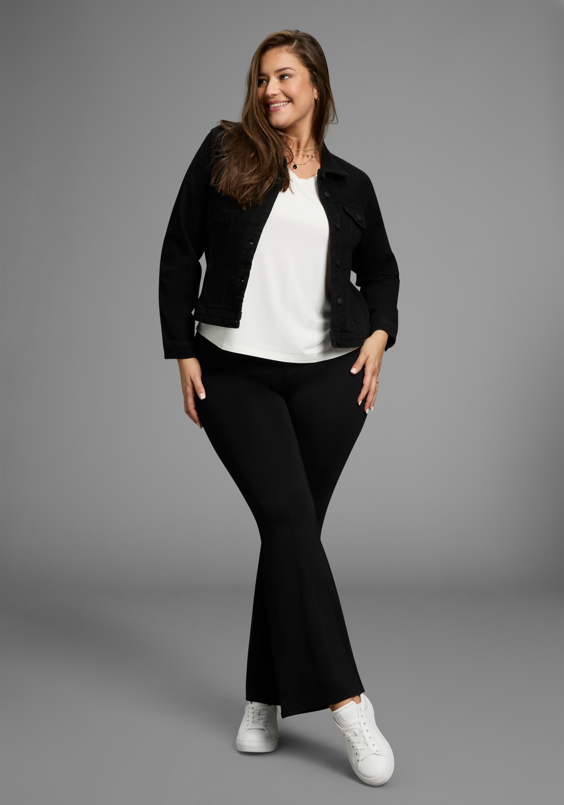 Laura Scott CURVE Bootcuthose  aus bequemen Jersey im Jeggings-Look - GROSSE GRÖSSE