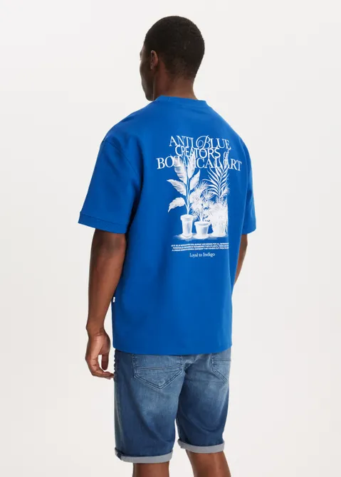 T-shirt met print creators blauw (BLW.RO)