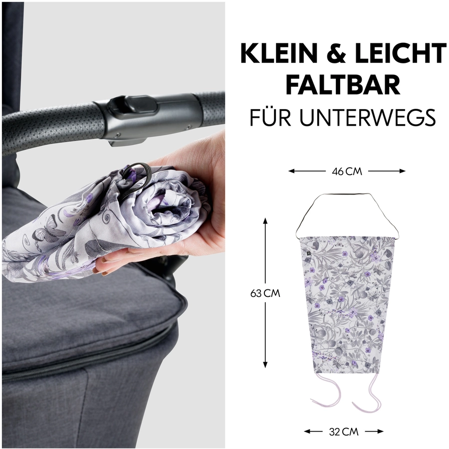 hauck Sonnensegel Floral Grey