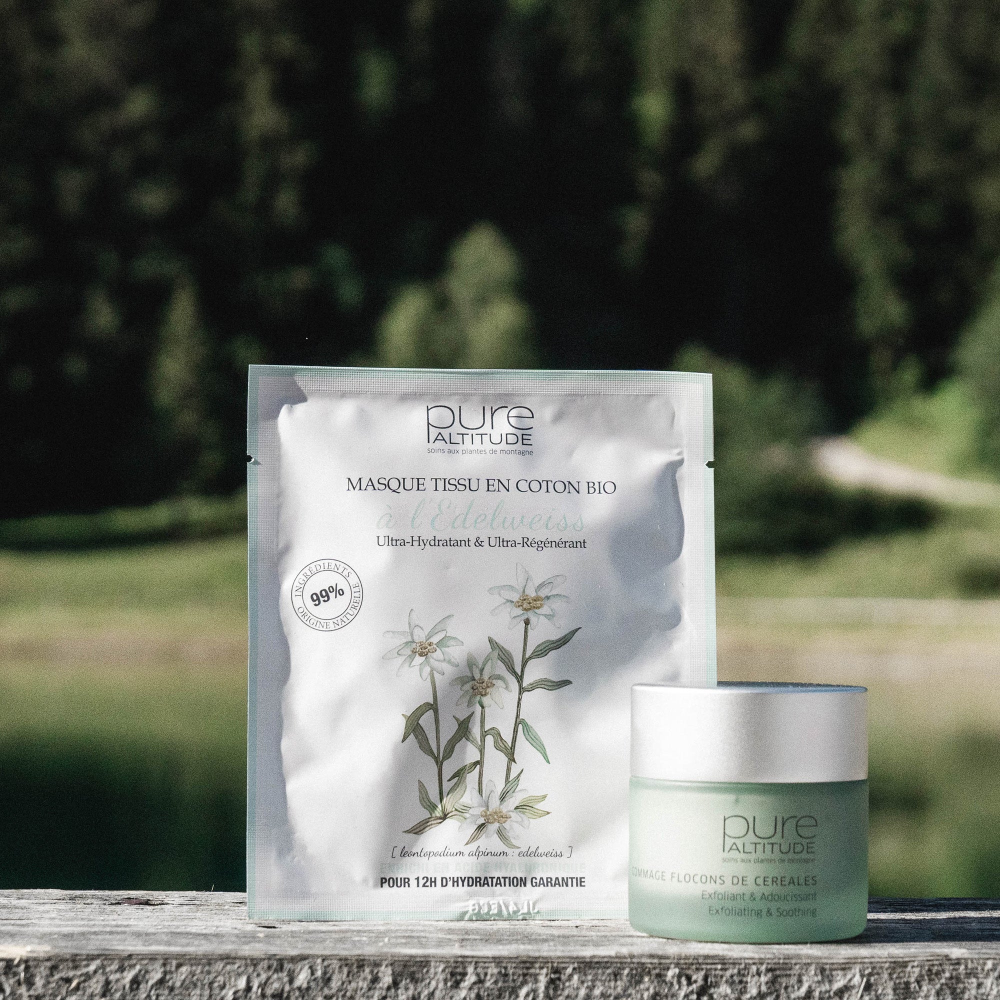 Pure Altitude Masque Tissu à l'Edelweiss Ultra-Hydratant