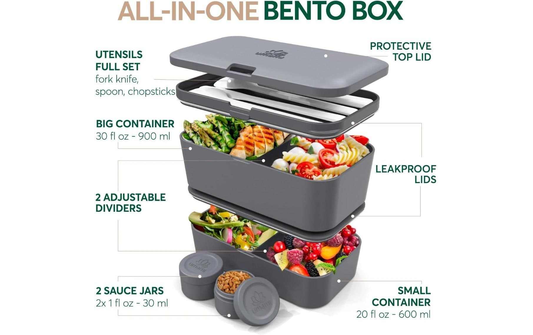 Lunchbox Nestable L Carbon GrayPraktische und nachhaltige Lunchbox