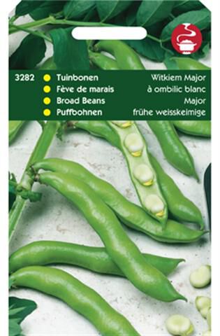 Hortitops Tuinbonen Vicia faba Witkiem Major - Groentezaden - 75 Gram
