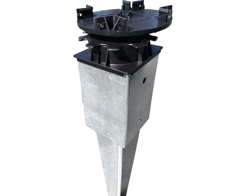 Terrassteun Flex CLIP 42-87mm Polypropyleen Zwart