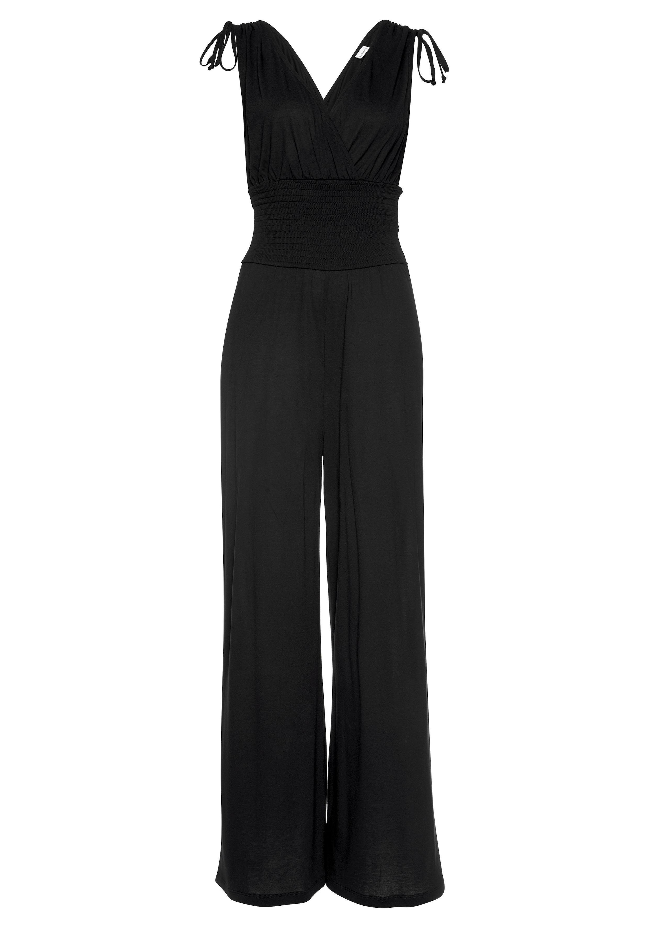 LASCANA Overall mit Bändern zum Raffen der Träger, sommerlicher Jumpsuit