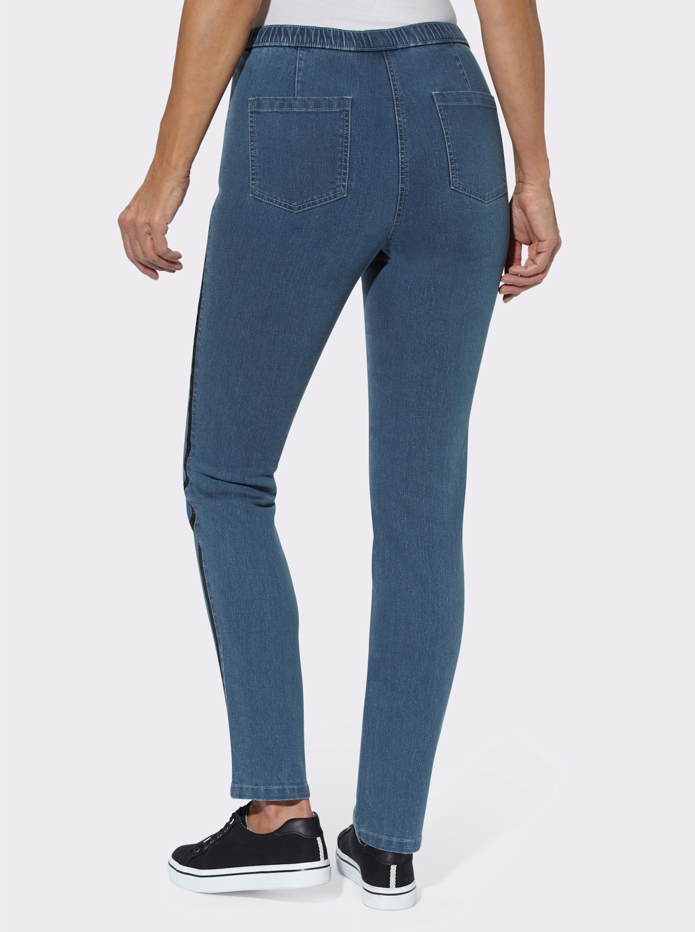 Thermojeans mit Galonstreifen