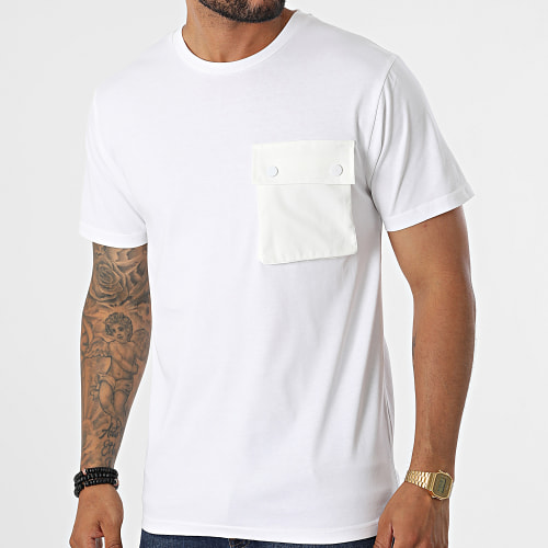 Tee Shirt Poche T8815 Blanc
