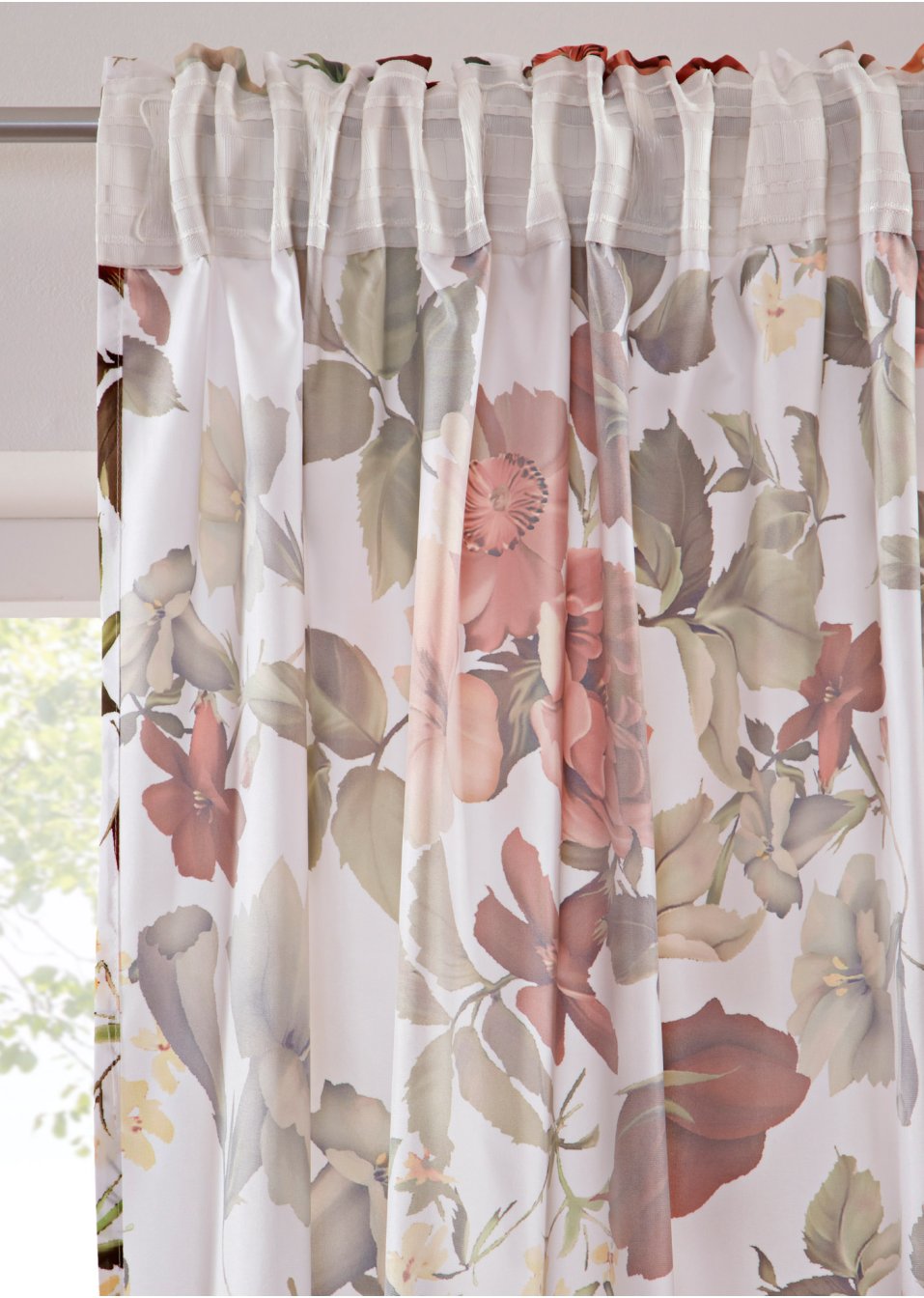 Lot de 2 panneaux microfibre avec imprimé floral
