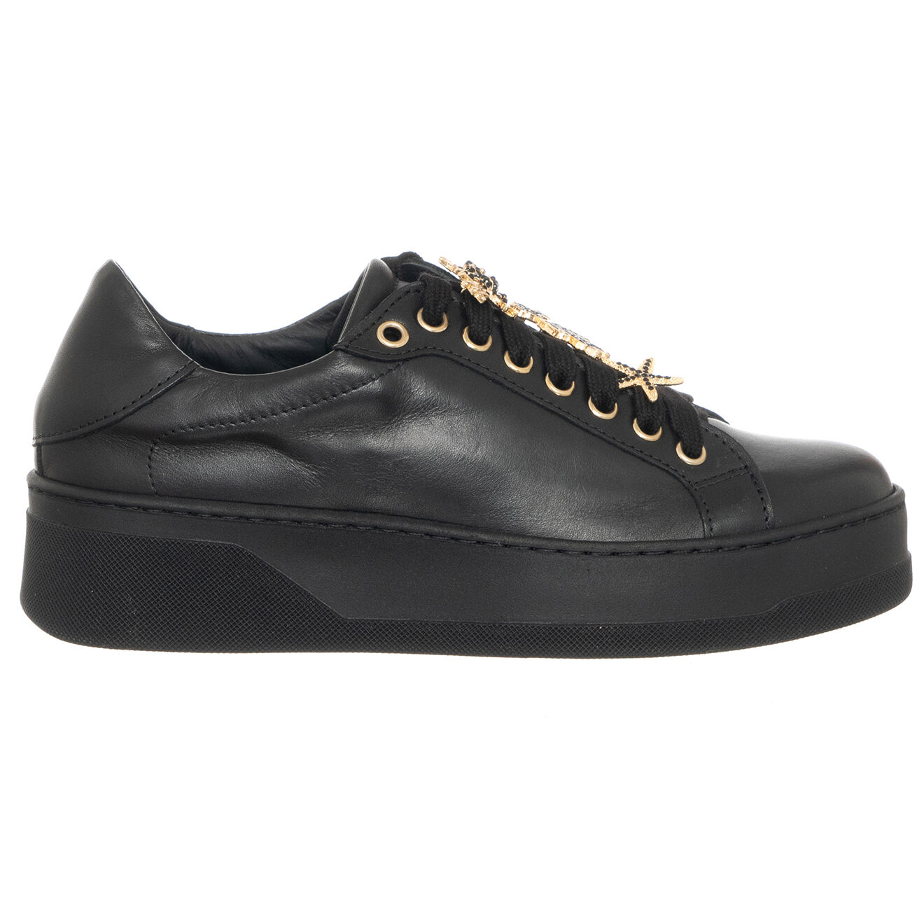 Loretta Pettinari Sneakers en Cuir Ursa noires