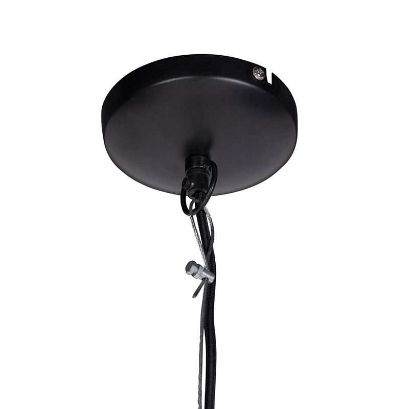Oosterse hanglamp zwart met goud 45 cm - Radiante