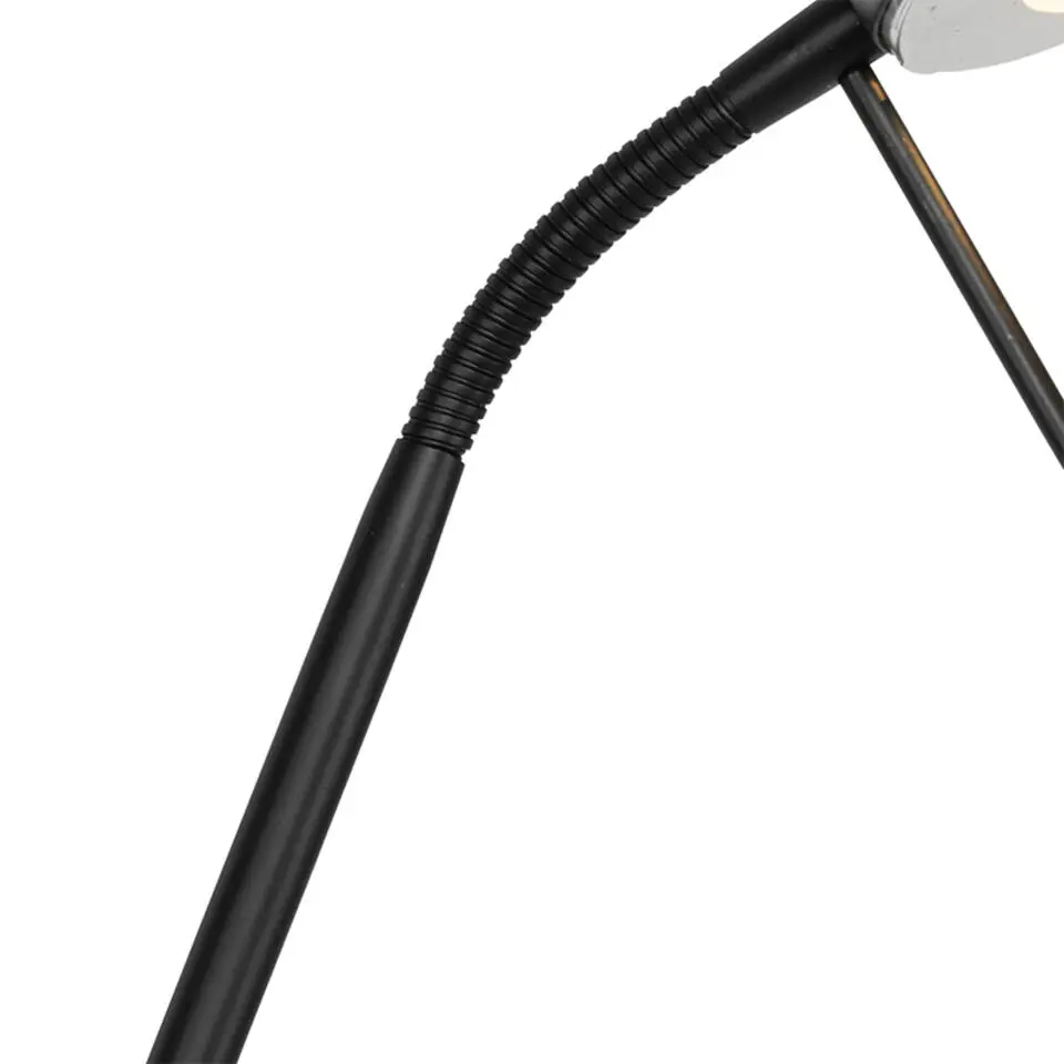 Qazqa vloerlampen diva zwart geïntegreerde led