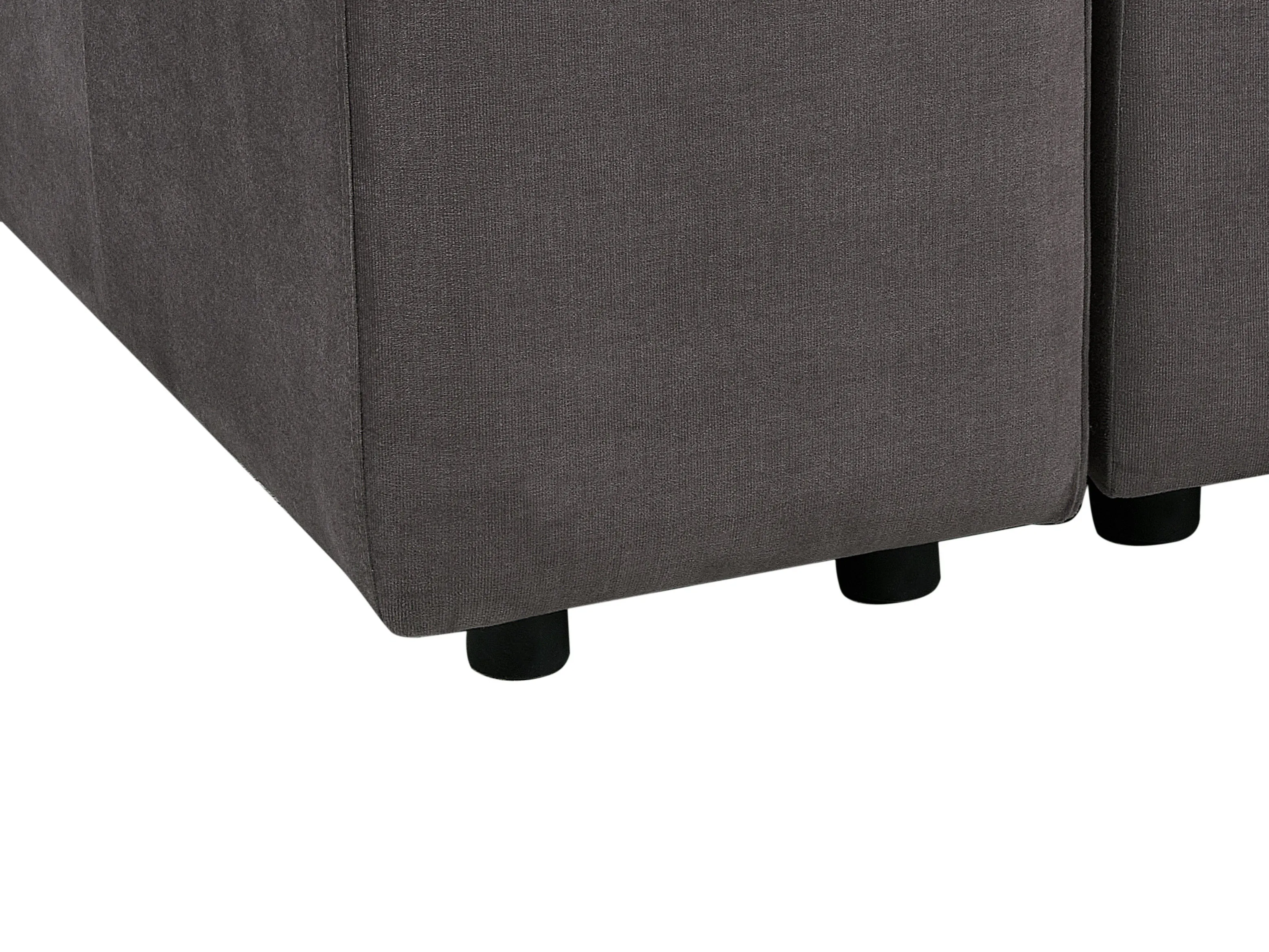 Modulaire bank 2-zits FALSTERBO Fluweel Donkergrijs