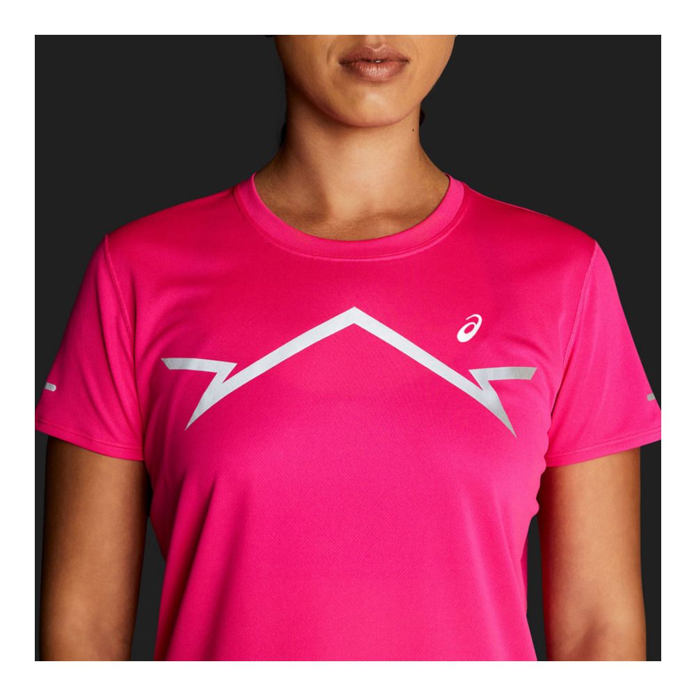 Asics LITE-SHOW - Tee-shirt Femme pink glo