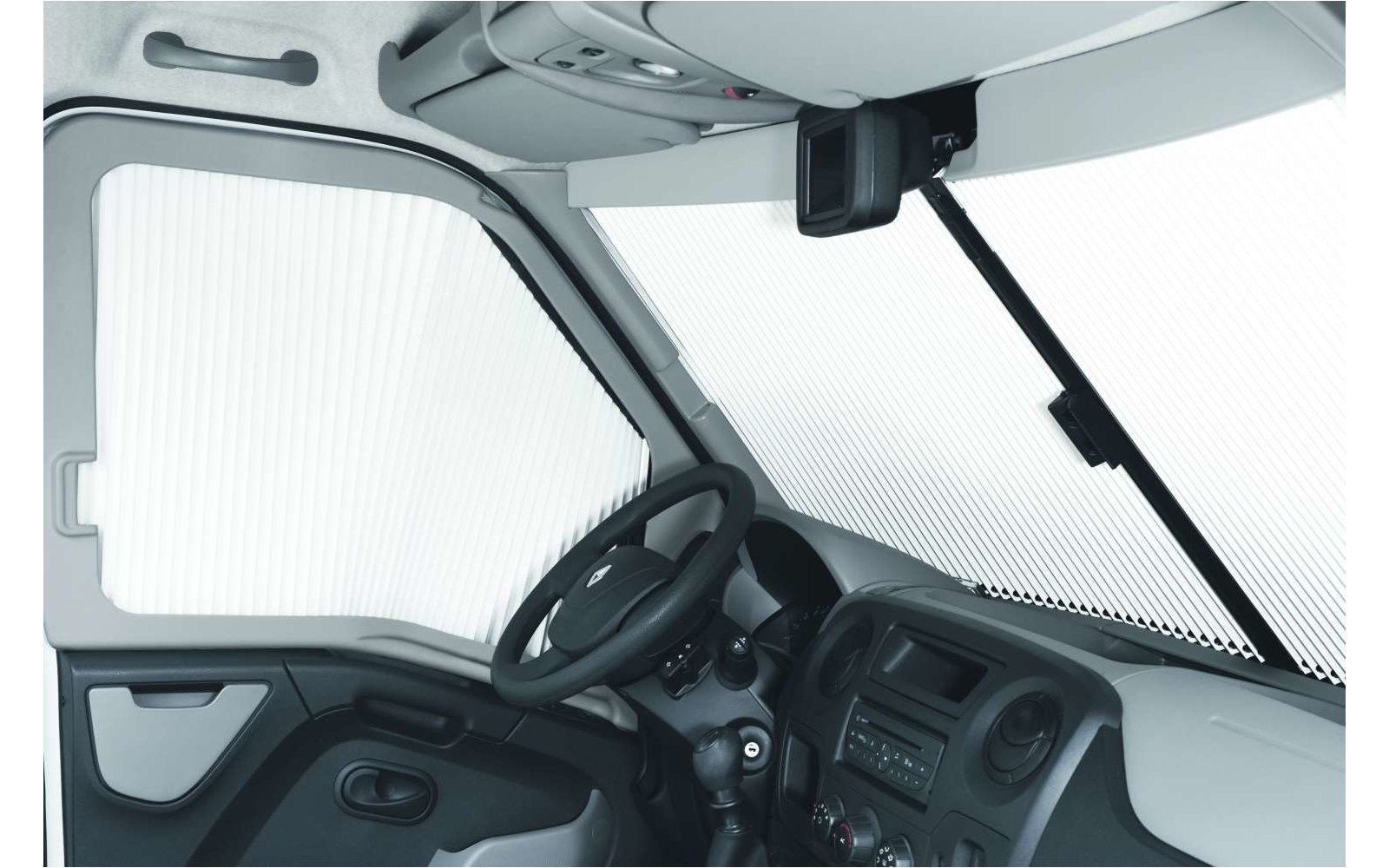 Remis Fahrerhausverdunkelung REMIfront IV Frontscheibe (Links- und Rechtslenker / ohne Sensoren) für Renault Master 04/2011 - 08/2019