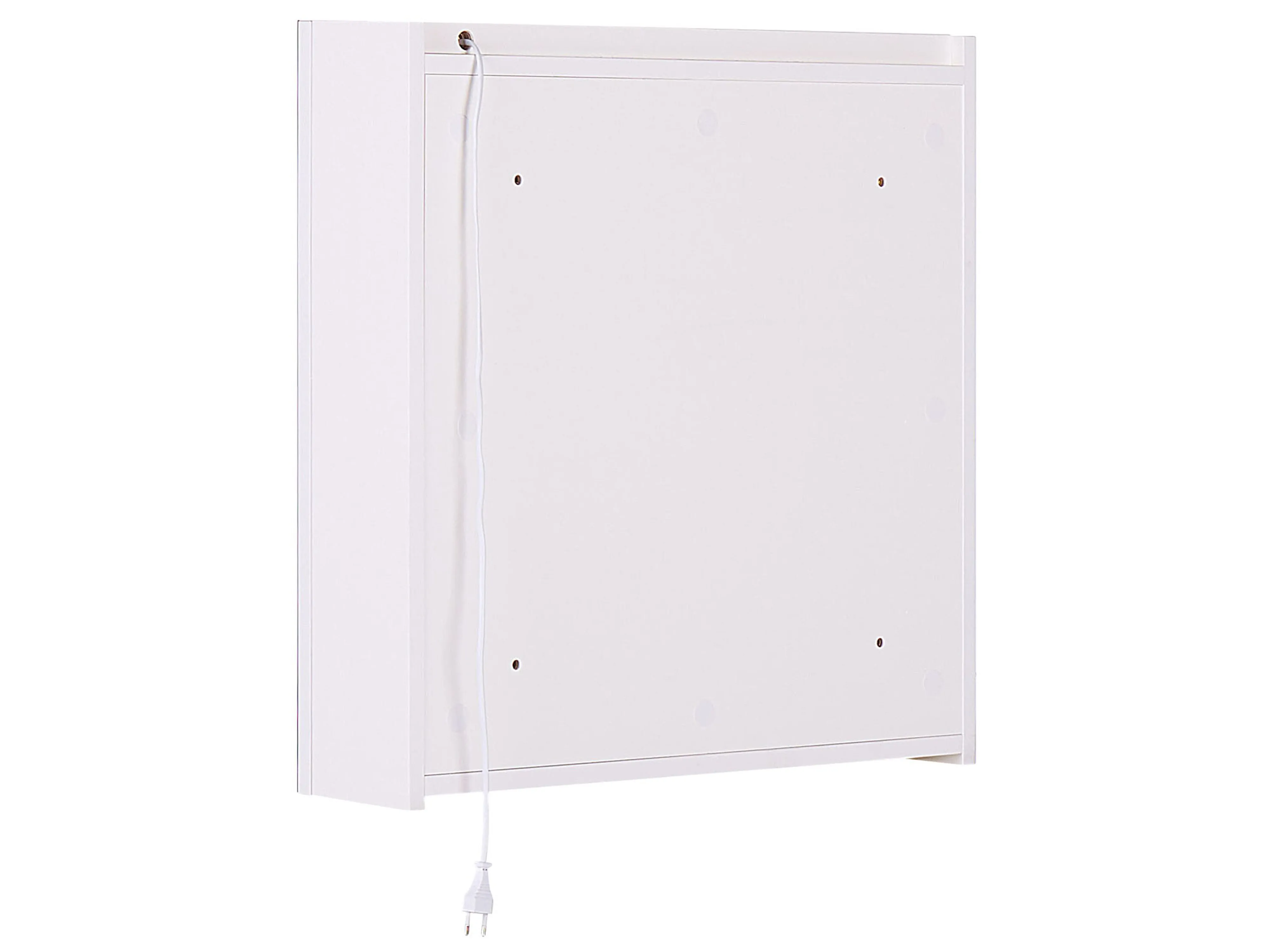 Badkamer wandkast met spiegel LED CHABUNCO 60 cm 60 cm Wit
