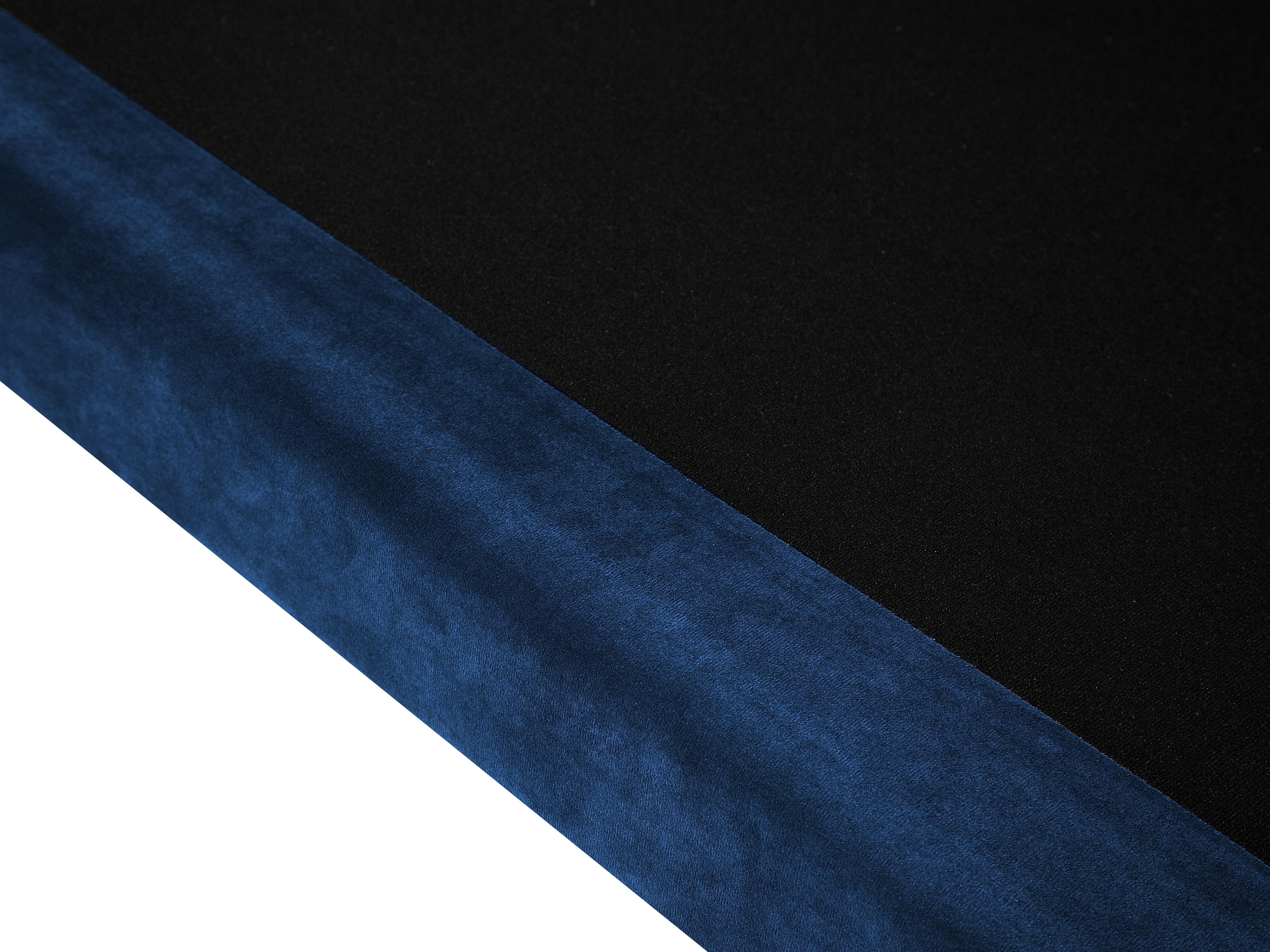 Bank 3-zits LOKKA Fluweel Marineblauw