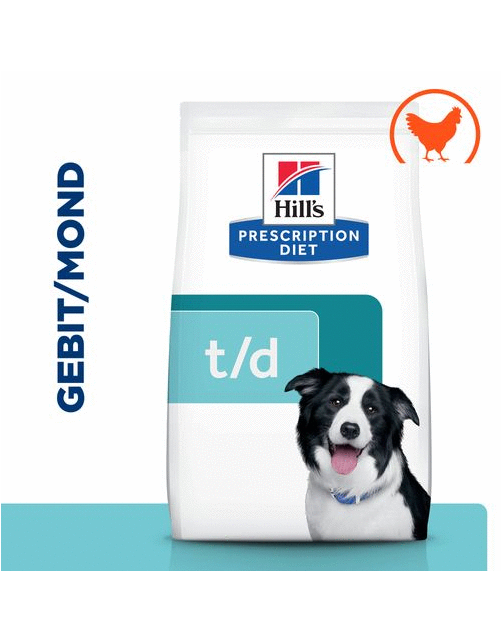 Hill's Prescription Diet T\/D Dental Care  Zak - Hondenvoer - Kip 4 kg