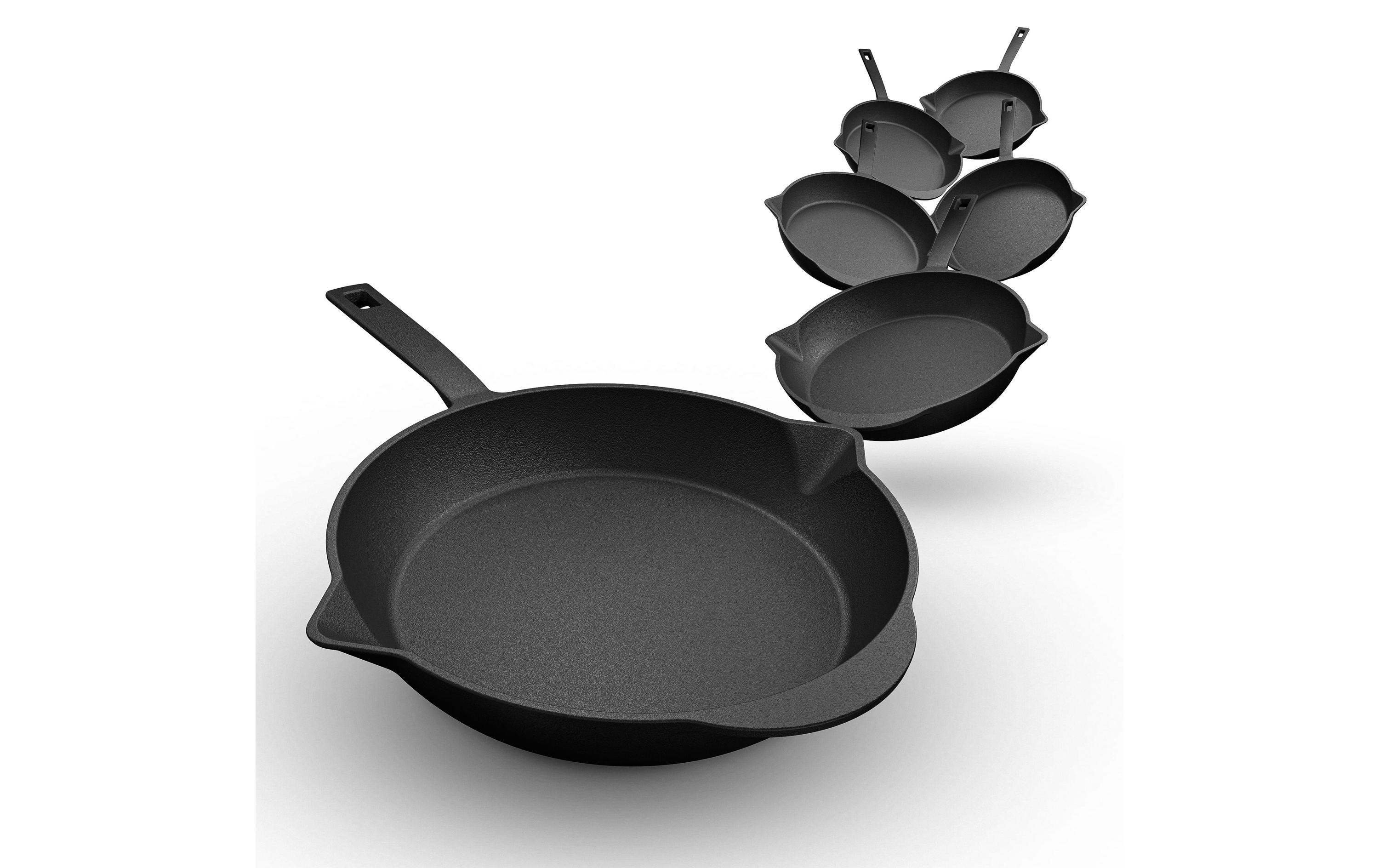 Mini Bratpfanne 6er SetSet aus 6 kleinen Bratpfannen
