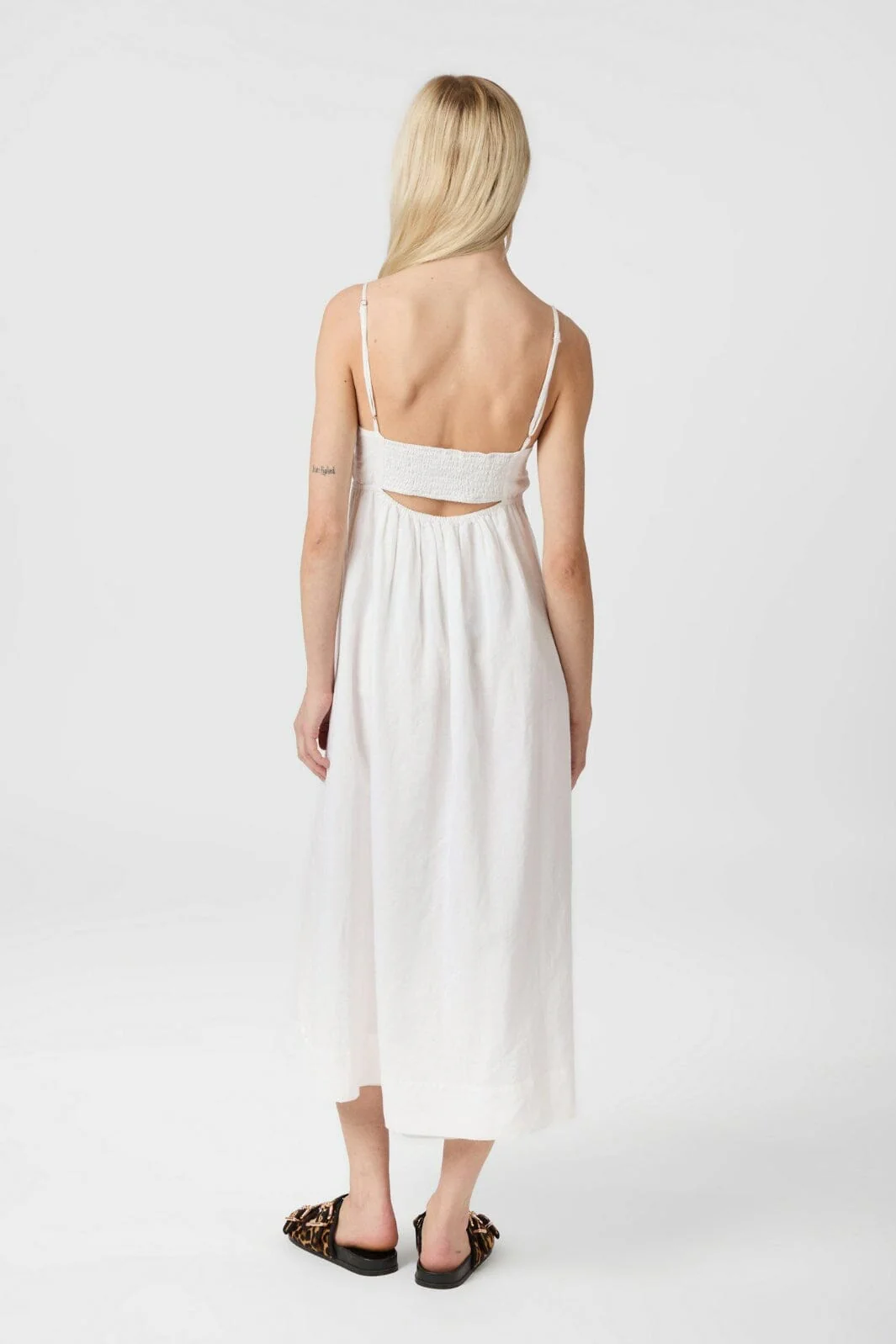 Neo Noir Savani Long Linen Dress 165480