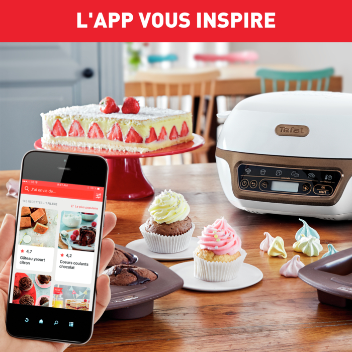 Pack web -  Cake Factory, support et moules CreaBake rocher et facettes