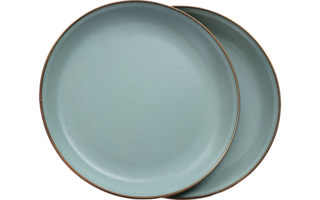 Barebones Enamel emailliertes Salatteller Set 2 teilig