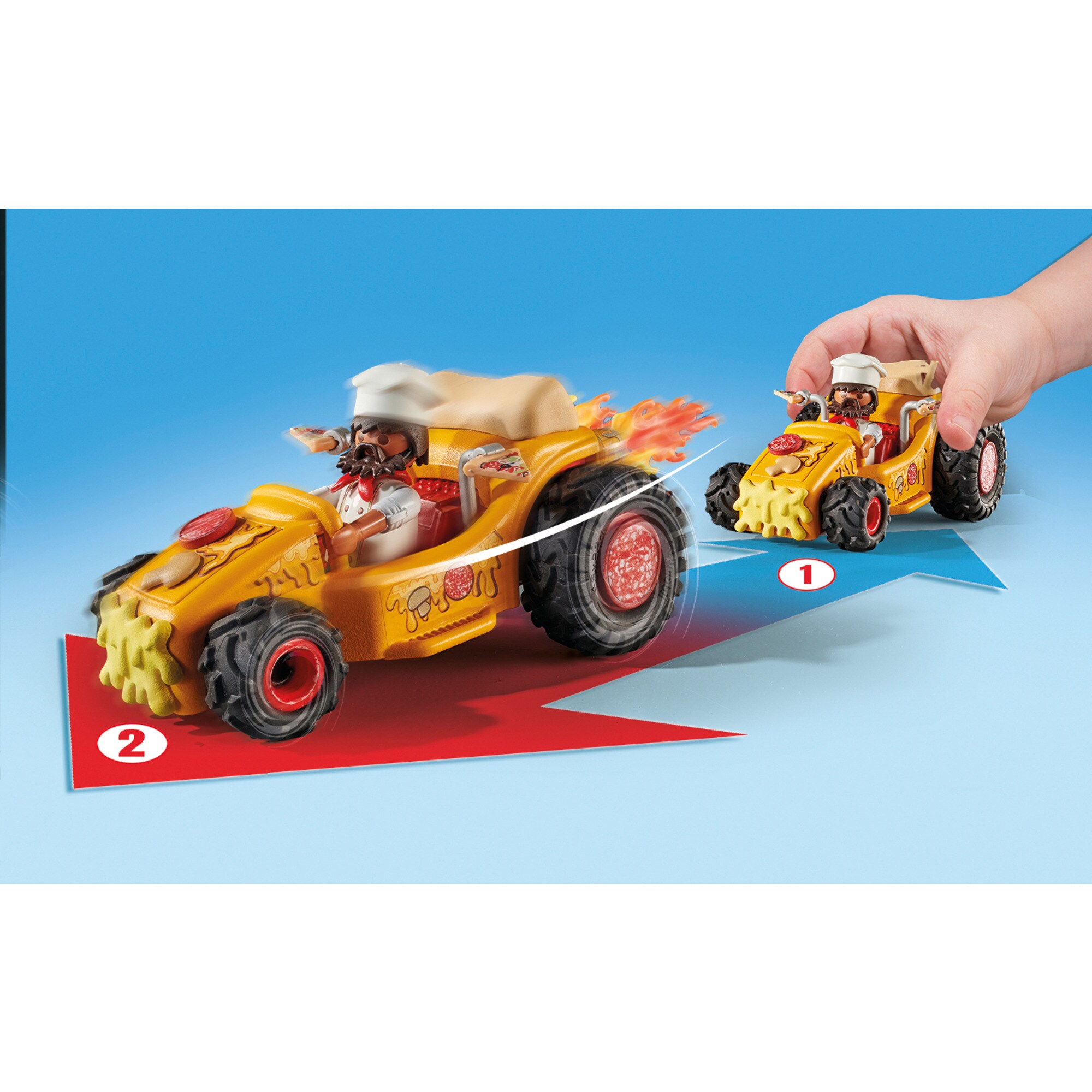 PLAYMOBIL Konstruktionsspielzeug Funstars Rasende Pizza
