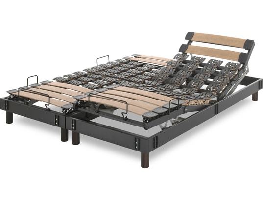 TEMPUR - Sommier Electrique 2 x 80 x 200 Copenhague 2x80x200cm (160x200 duo)