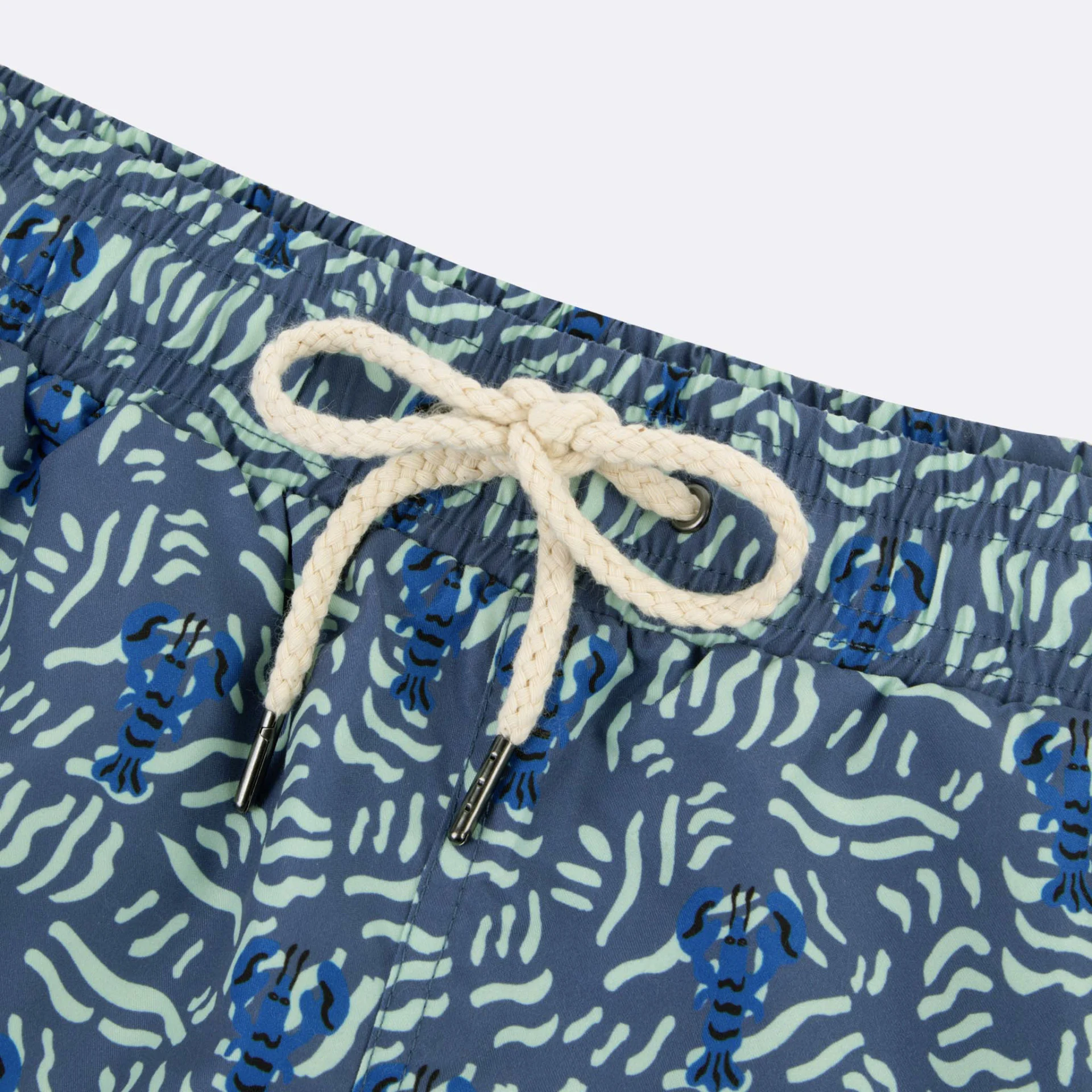 Maillot de bain bleu & vert polyester recyclé - modèle mimizan
