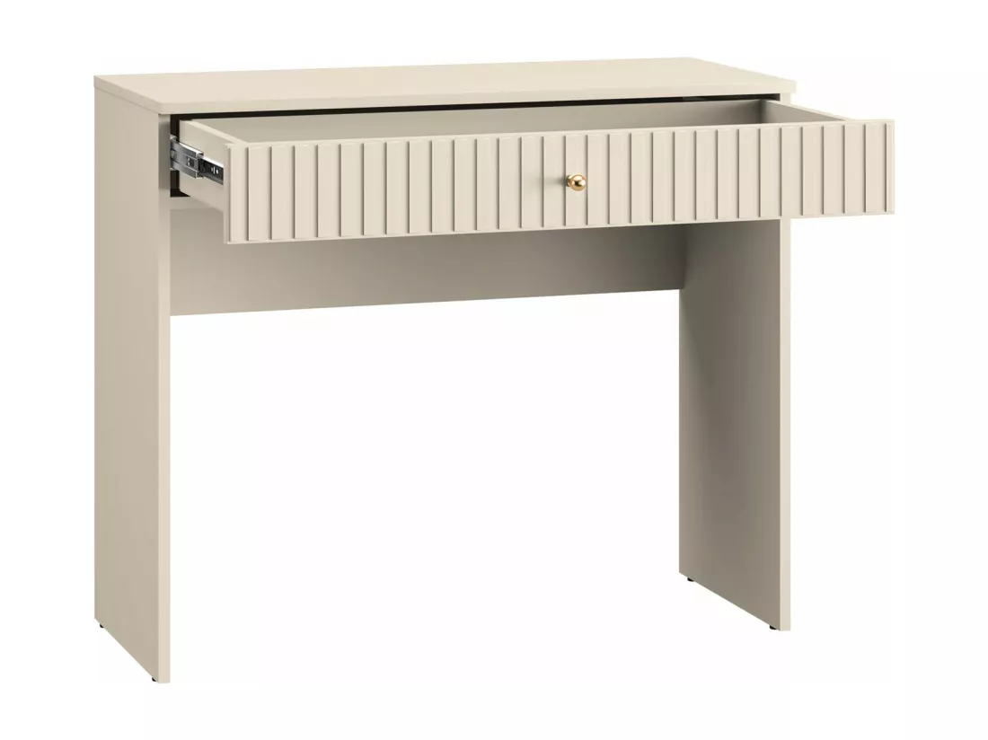 Coiffeuse avec tiroir - 92 cm - beige - CALETTO