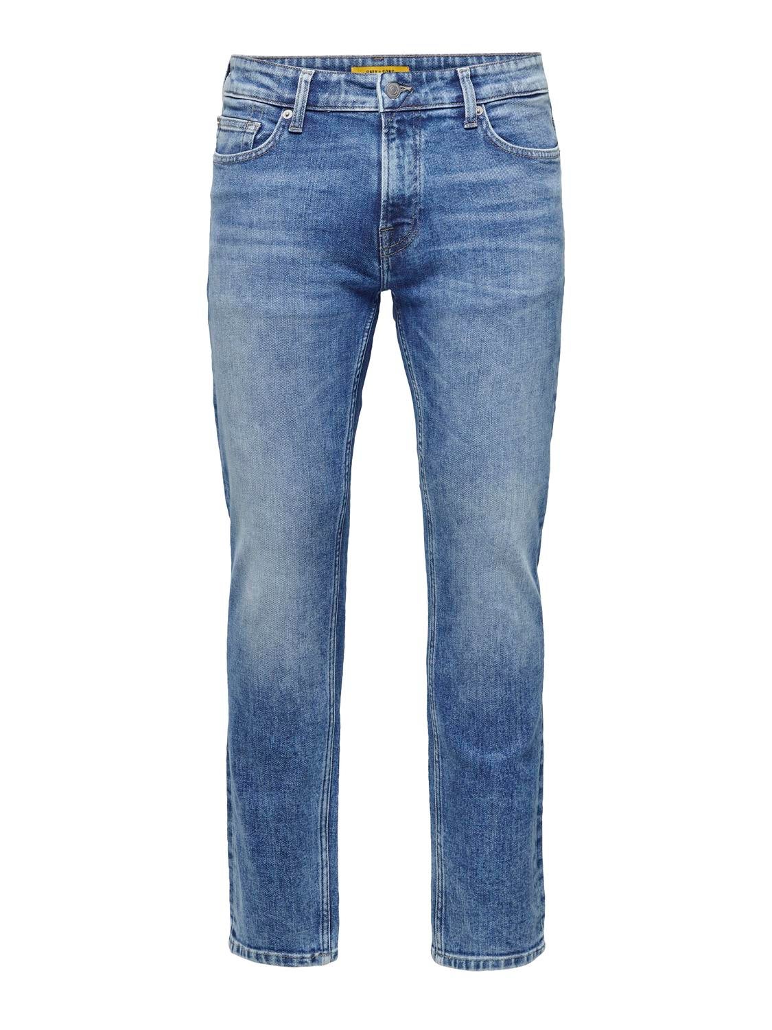 ONSWEFT Mittlere Taille Normal geschnitten Jeans Medium Blue Denim